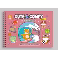 CUTE & COMFY SUPER SPECIAL EDIÇÃO 15 - LIVRO DE COLORIR ADULTO - ESPORTES AO AR LIVRE - CAPA HOLOGRÁFICA