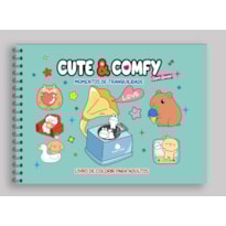CUTE & COMFY SUPER SPECIAL EDIÇÃO 16 - LIVRO DE COLORIR ADULTO - MOMENTOS DE TRANQUILIDADE - CAPA HOLOGRÁFICA