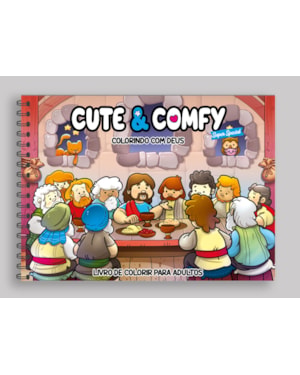 CUTE & COMFY SUPER SPECIAL - LIVRO DE COLORIR ADULTO - COLORINDO COM DEUS - CAPA HOLOGRÁFICA