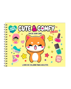 CUTE & COMFY SUPER SPECIAL - LIVRO DE COLORIR ADULTO - DIA DE SKIN CARE
