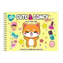 CUTE & COMFY SUPER SPECIAL - LIVRO DE COLORIR ADULTO - DIA DE SKIN CARE - ACOMPANHA 1 CANETA