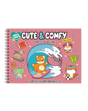 CUTE & COMFY SUPER SPECIAL - LIVRO DE COLORIR ADULTO - ESPORTES AO AR LIVRE