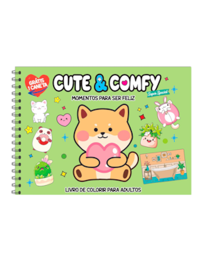 CUTE & COMFY SUPER SPECIAL - LIVRO DE COLORIR ADULTO - MOMENTOS PARA SER FELIZ