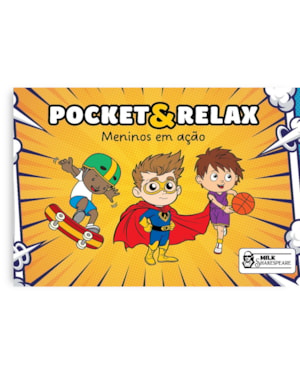 CUTE & RELAX POCKET - MENINOS EM AÇÃO: LIVRO DE COLORIR