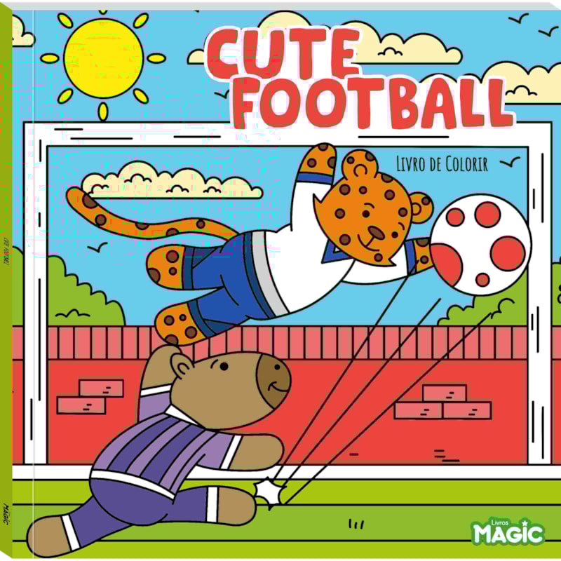 CUTE FOOTBALL - LIVRO DE COLORIR