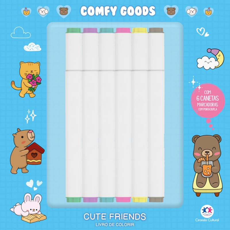 CUTE FRIENDS - PARA COLORIR