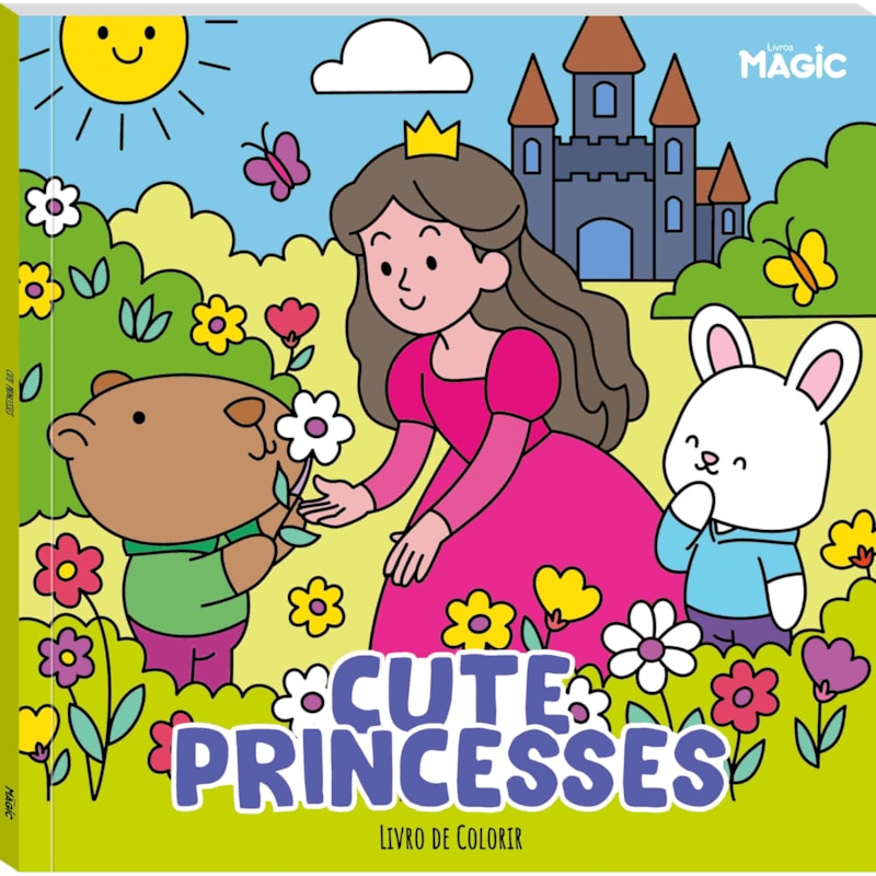 CUTE PRINCESSES - LIVRO DE COLORIR