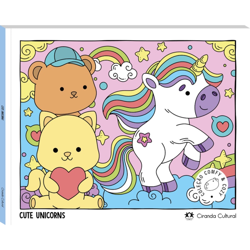 CUTE UNICORNS - LIVRO DE COLORIR