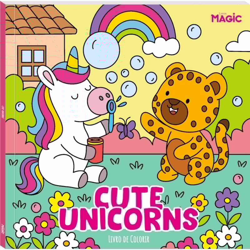 CUTE UNICORNS - LIVRO DE COLORIR