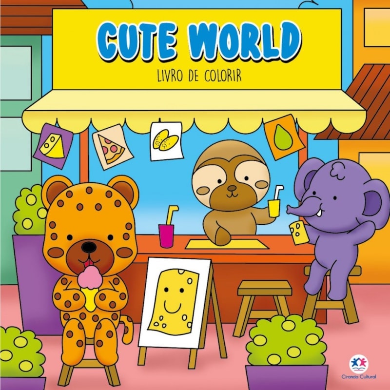 Cute World - Para Colorir