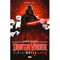 Darth vader: preto, branco e vermelho