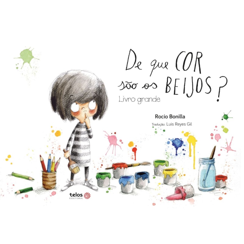 DE QUE COR SÃO OS BEIJOS? LIVRO GRANDE
