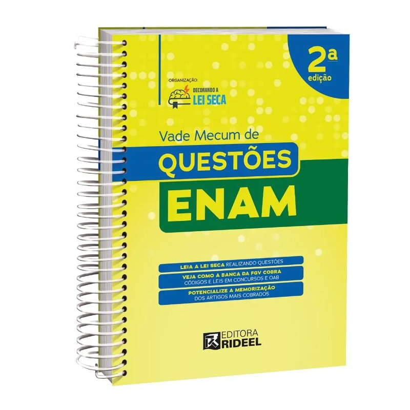 DECORANDO A LEI SECA - VADE MECUM DE QUESTÕES - ENAM