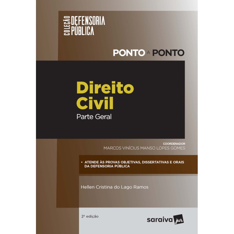 DEFENSORIA PÚBLICA - PONTO A PONTO - DIREITO CIVIL - PARTE GERAL - 2ª EDIÇÃO 2020