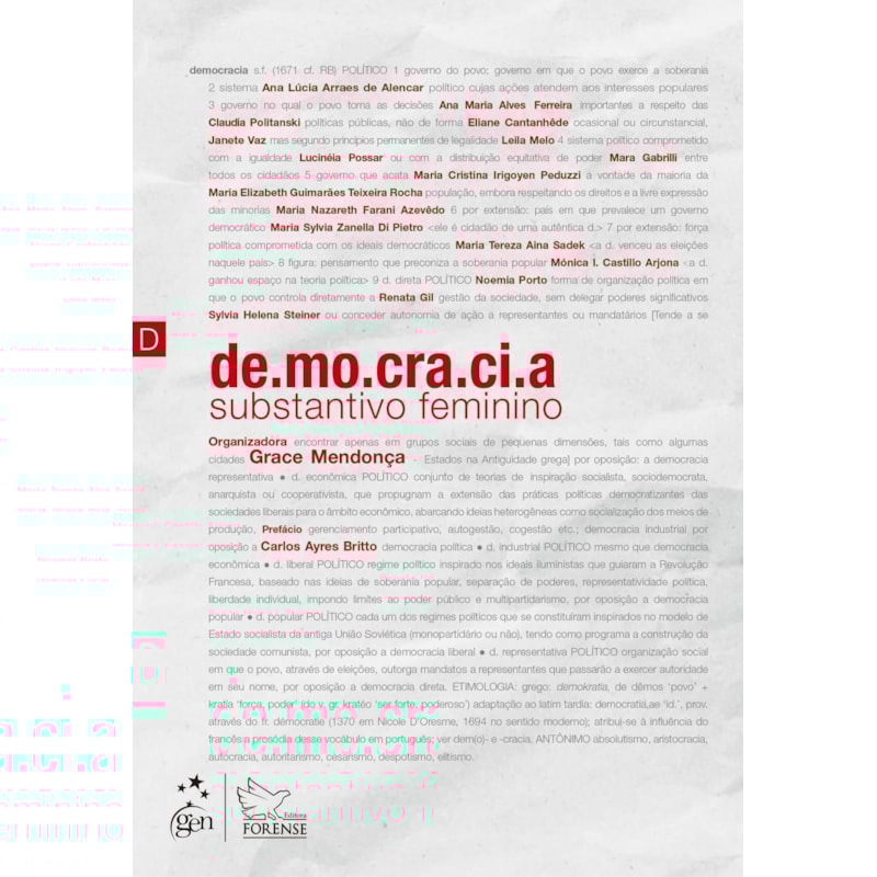 DEMOCRACIA - SUBSTANTIVO FEMININO - 1ª EDIÇÃO 2021