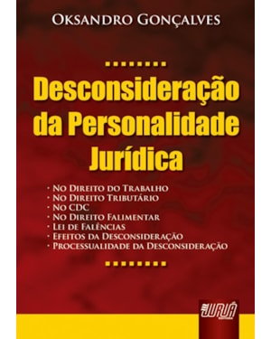 DESCONSIDERAÇÃO DA PERSONALIDADE JURÍDICA
