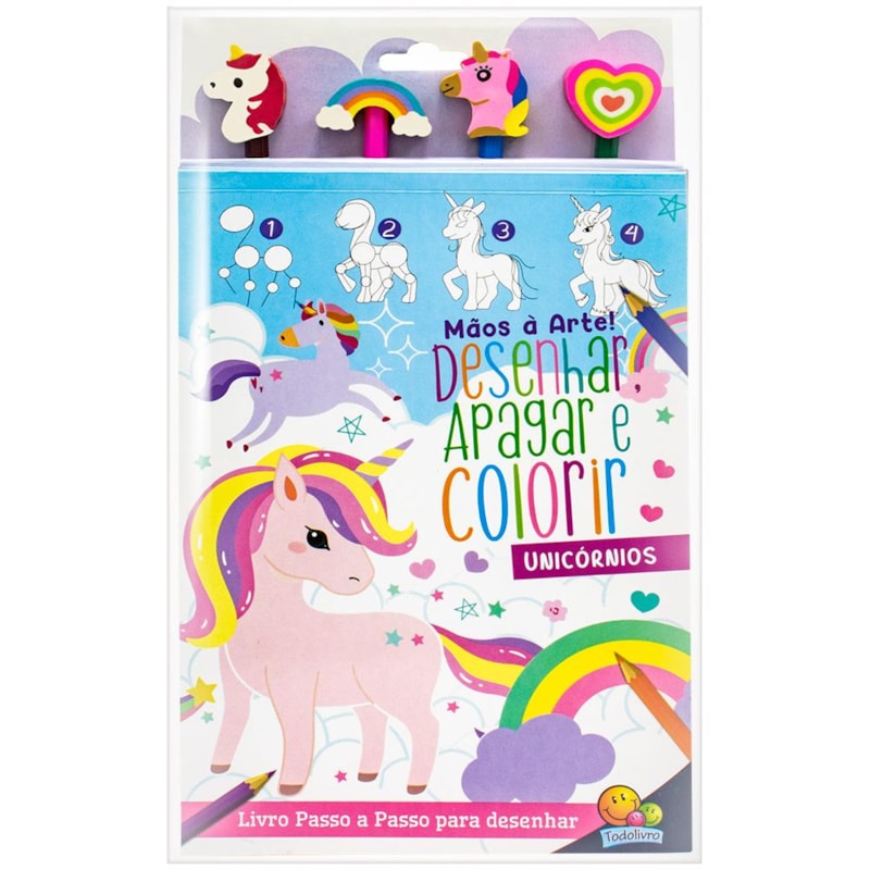 DESENHAR, APAGAR E COLORIR!: UNICÓRNIOS