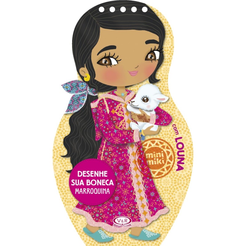 DESENHE SUA BONECA MARROQUINA COM LOUNA