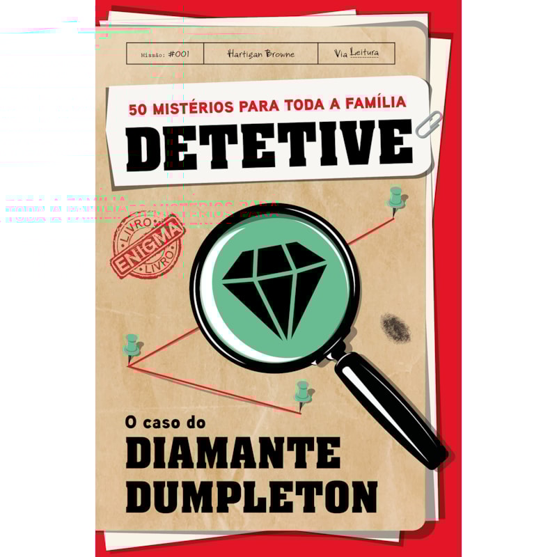 DETETIVE: O CASO DO DIAMANTE DUMPLETON - LIVRO-JOGO NO ESTILO DE "MURDLE" E "MANDÍBULA DE CAIM"