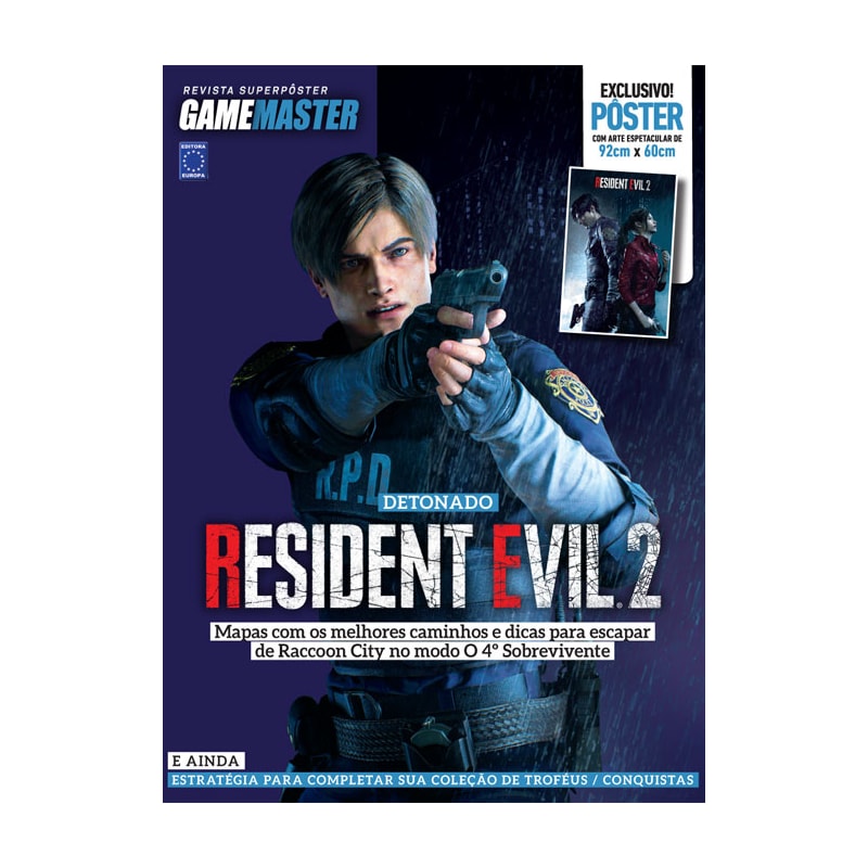 DETONADO RESIDENT EVIL 2 (LEON) - SUPERPÔSTER GAME MASTER