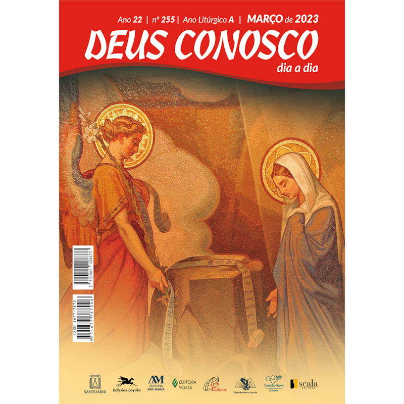 DEUS CONOSCO DIA A DIA LETRAS GRANDES - MARCO/2023