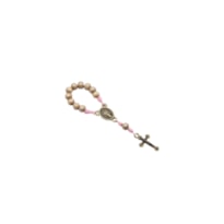 DEZENA MINI PEROLADO 4MM ROSA