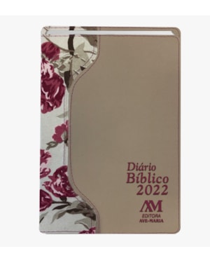 DIÁRIO BÍBLICO 2022 - LUXO - CREME FLORAL