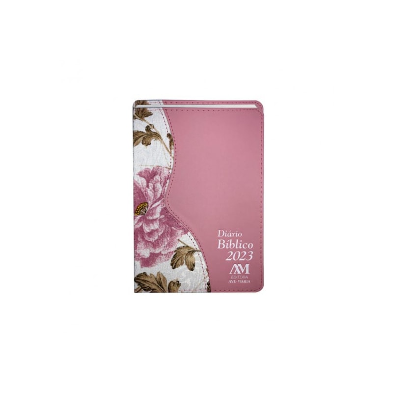 DIÁRIO BÍBLICO 2023 - LUXO - ROSA FLORAL