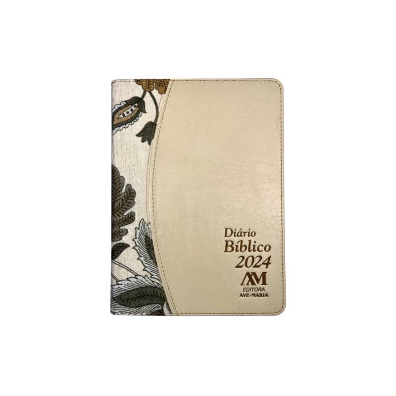 DIÁRIO BÍBLICO 2024 - LUXO CREME FLORAL