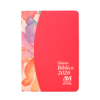 DIÁRIO BÍBLICO 2026: - LUXO - ROSA FLORAL