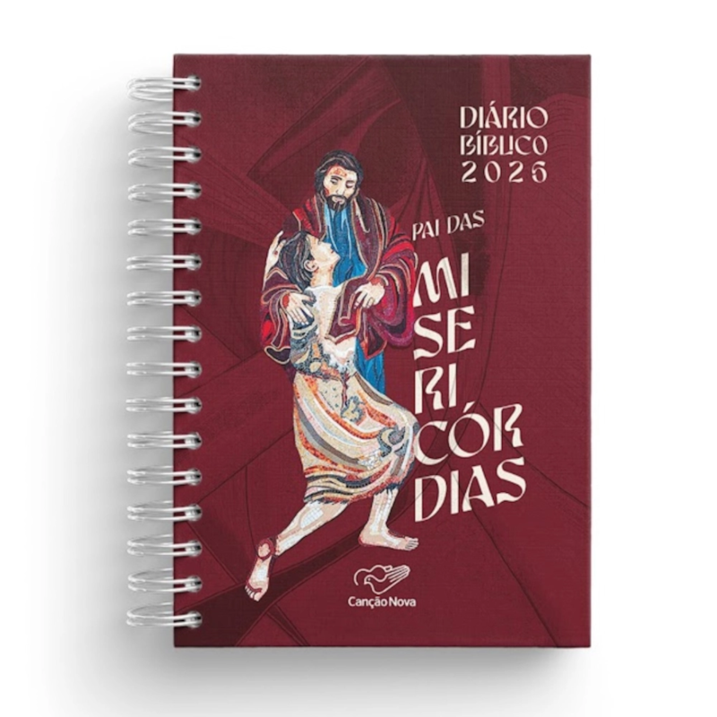DIÁRIO BÍBLICO CAPA CRISTAL PAI DAS MISERICÓRDIAS 2026