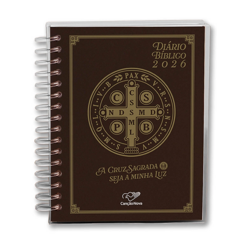 DIÁRIO BÍBLICO CAPA CRISTAL SÃO BENTO 2026