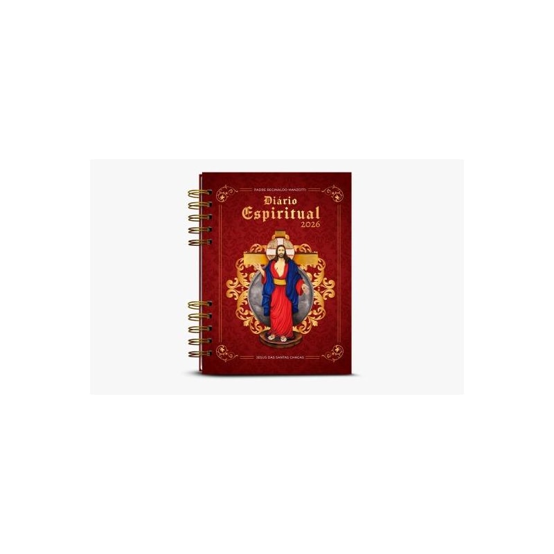 DIÁRIO ESPIRITUAL 2026 MANZOTTI CAPA CLASSICA JESUS DA SANTA CHAGAS