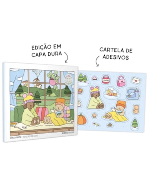 DIAS FRIOS (FALL-WINTER): LIVRO DE COLORIR OFICIAL BOBBIE GOODS - EDIÇÃO EM CAPA DURA COM CARTELA DE ADESIVOS