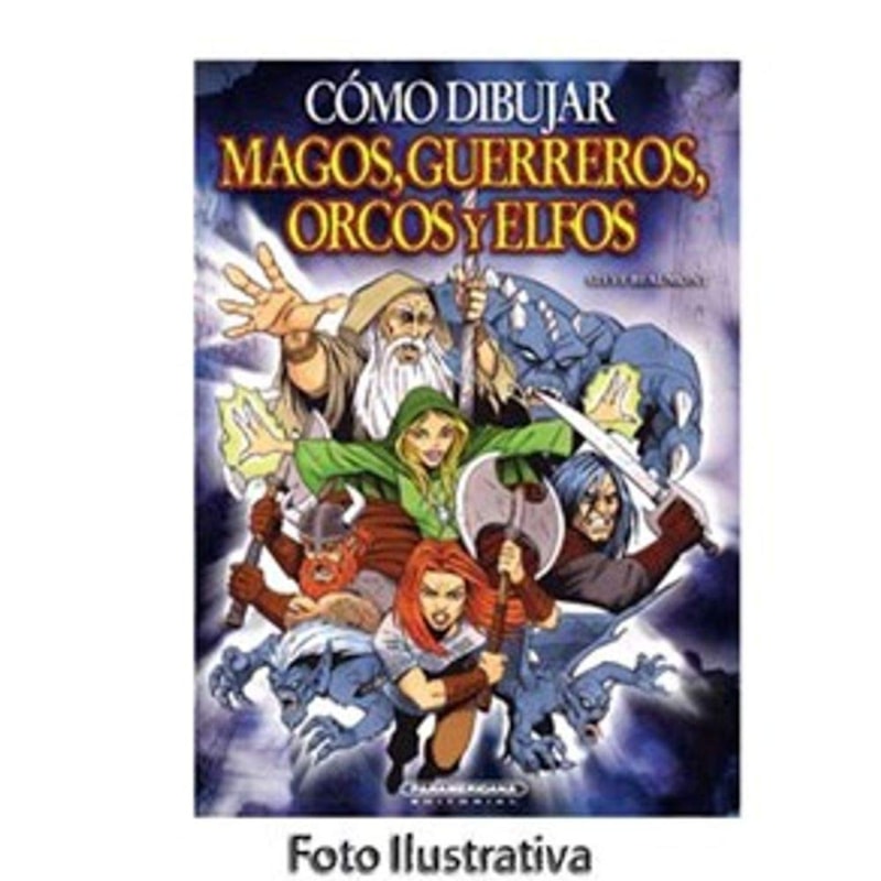 Dibujar magos guerreiros orcos y elf