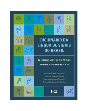 Dicionário da língua de sinais do Brasil: a libras em suas mãos - 3 volumes