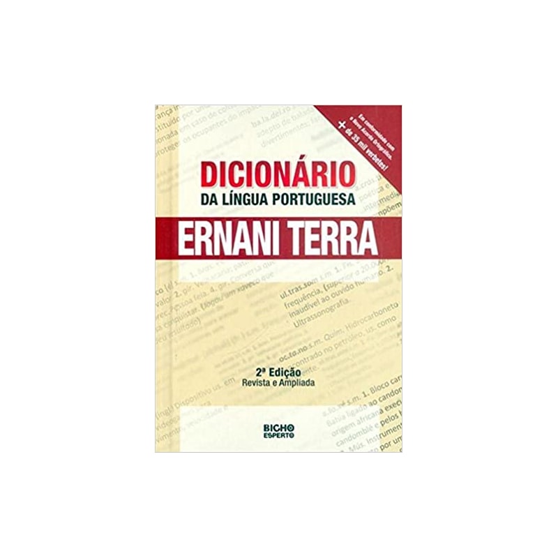 DICIONARIO DA LINGUA PORTUGUESA ERNANI TERRA 1152 PGS + 35 MIL VERBETES