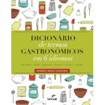 DICIONARIO DE TERMOS GASTRONOMICOS EM 6 IDIOMAS