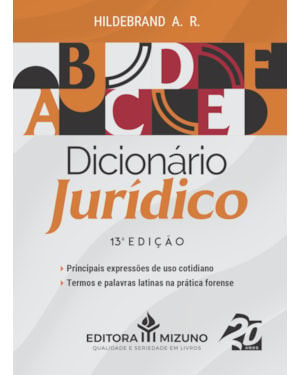 DICIONÁRIO JURÍDICO - 13ª EDIÇÃO