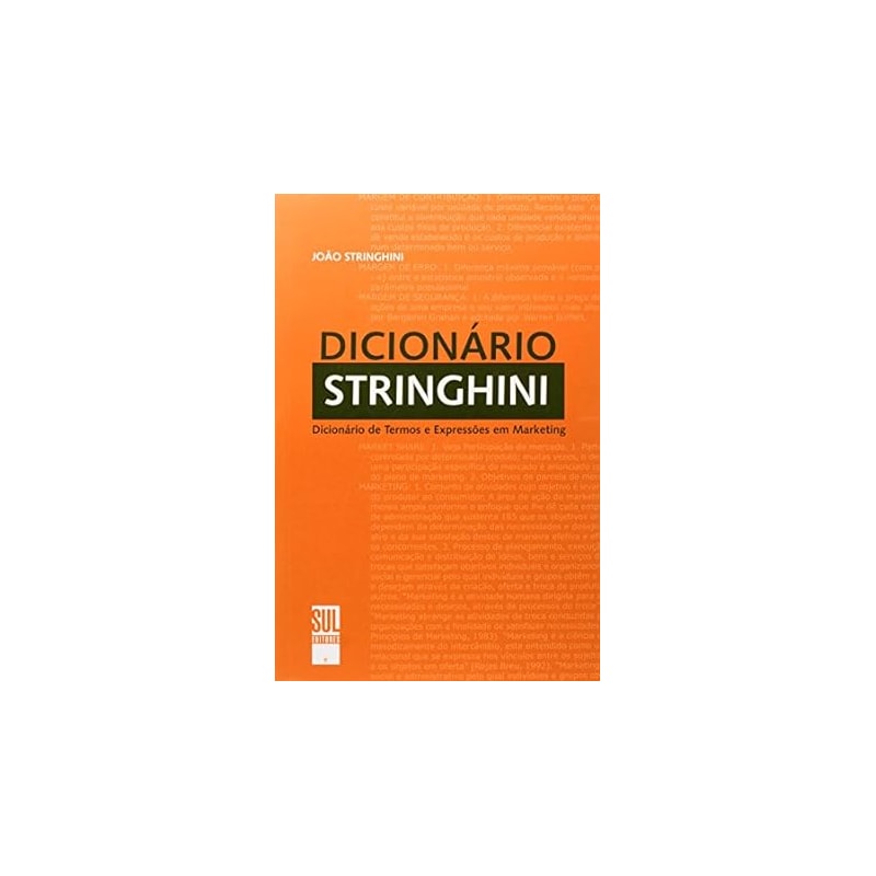 DICIONARIO STRINGHINI: DICIONARIO DE TERMOS E EXPRESSOES EM MARKETING - 1