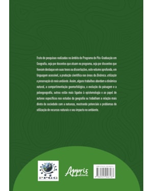 DINÂMICA, UTILIZAÇÃO E PRESERVAÇÃO DO MEIO AMBIENTE
