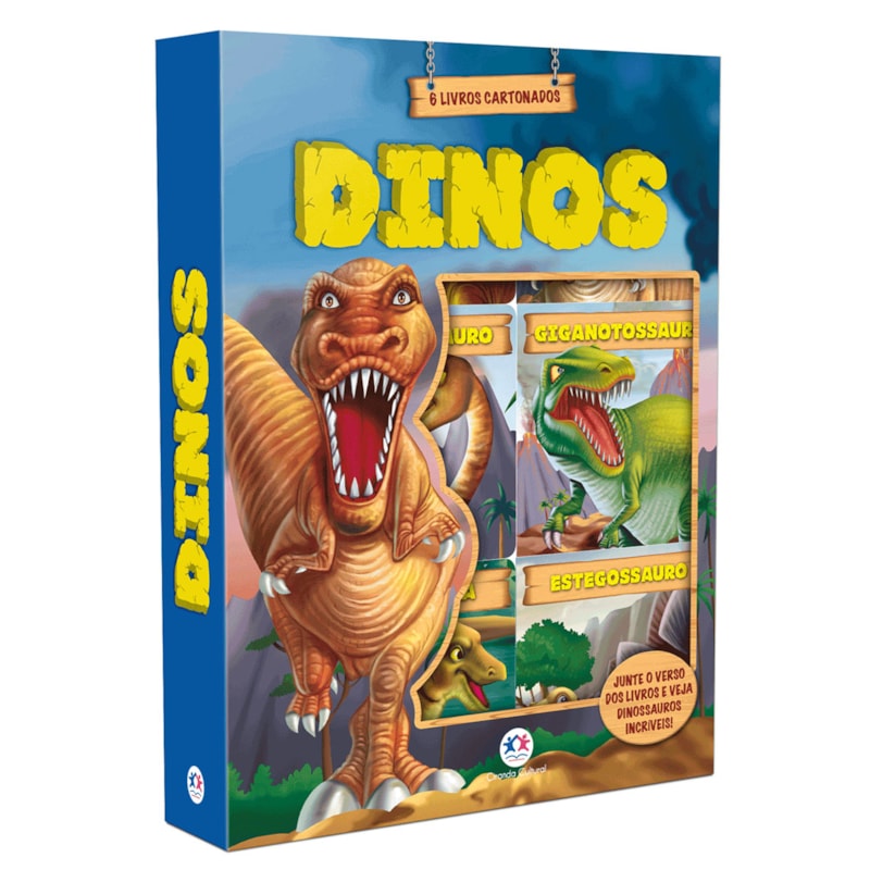 DINOS: 6 LIVROS CARTONADOS