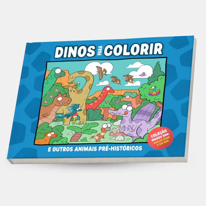 DINOS PARA COLORIR: E OUTROS ANIMAIS PRÉ-HISTÓRICOS