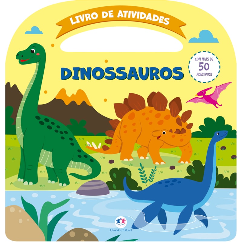 DINOSSAUROS - ATIVIDADES E MAIS DE 50 ADESIVOS