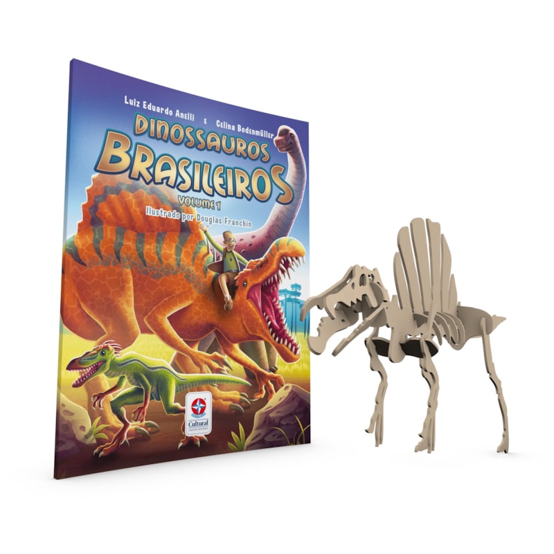 DINOSSAUROS BRASILEIROS I - FATOS E CURIOSIDADES SOBRE GIGANTES PRÉ-HISTÓRICOS COM QUEBRA-CABEÇA 3D PARA MONTAR