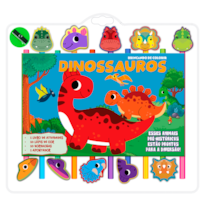 DINOSSAUROS BRINCANDO DE COLORIR