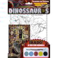 DINOSSAUROS - COLORINDO COM ADESIVOS