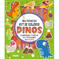 DINOSSAUROS - KIT DE ATIVIDADES COM MARCADORES E CANETAS PERFUMADAS