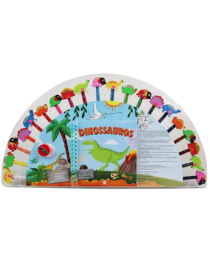 DINOSSAUROS - LIVRO COM ATIVIDADES E DESENHOS PARA COLORIR