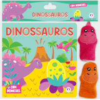 DINOSSAUROS - LIVRO COM DEDOCHE